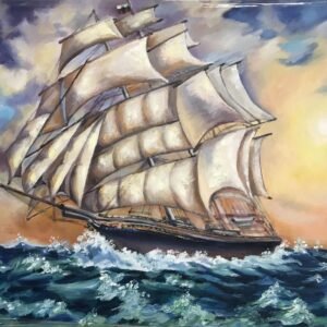 Картина с маслени бои - Корабът
