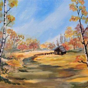 Картина с маслени бои - Есенна идилия